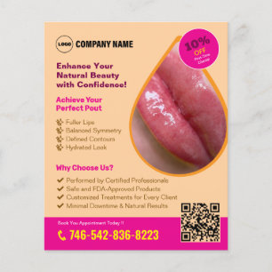 Lip Filler Service Custom Flyer