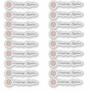 Lip Gloss Packaging Your Own Logo Sticker