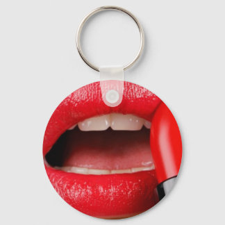 lip keychain