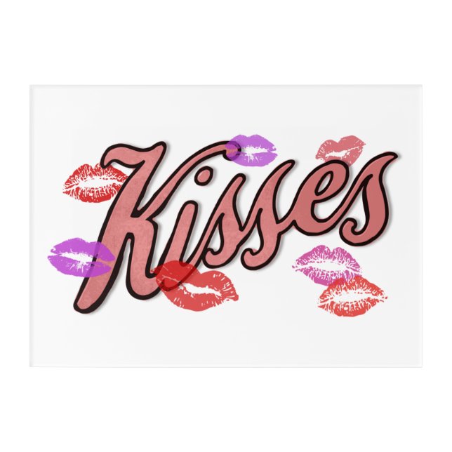 LIP KISSES  ACRYLIC PRINT (Front)