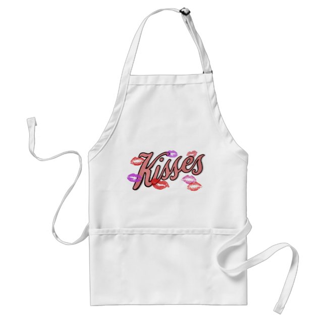 LIP KISSES  ADULT APRON (Front)
