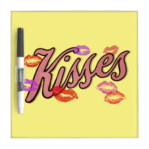 LIP KISSES  DRY ERASE BOARD