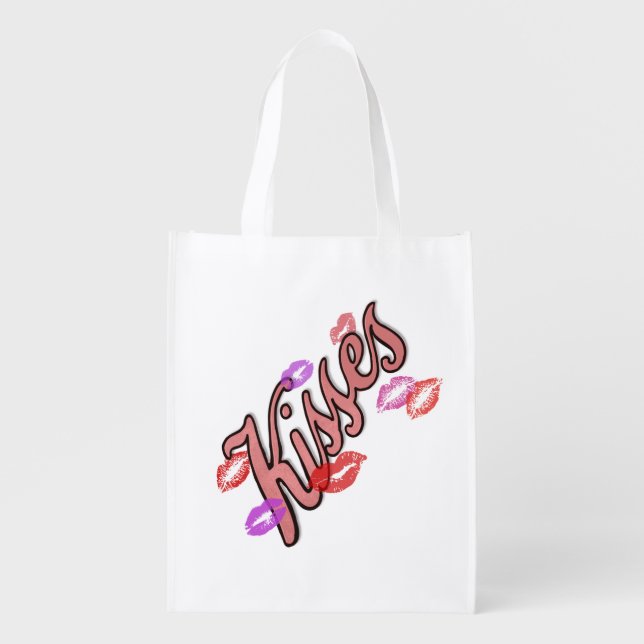 LIP KISSES  GROCERY BAG (Front)