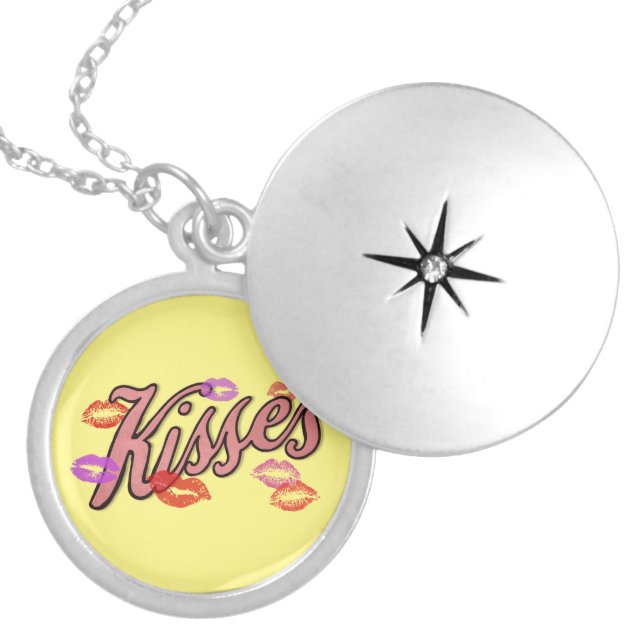 LIP KISSES  LOCKET NECKLACE (Front)