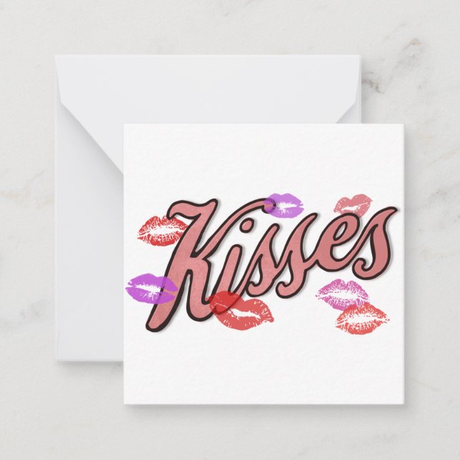 LIP KISSES  NOTE CARD (Front)