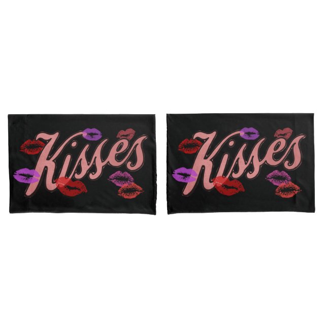 LIP KISSES  PILLOW CASE (Front-Set)