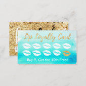 Lip Loyalty Card - Teal (Front/Back)