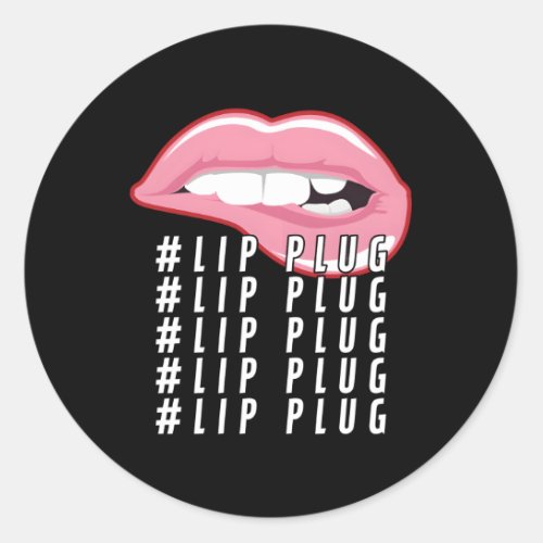 Lip Plug Dermal Filler Aesthetic Nurse Injector Classic Round Sticker