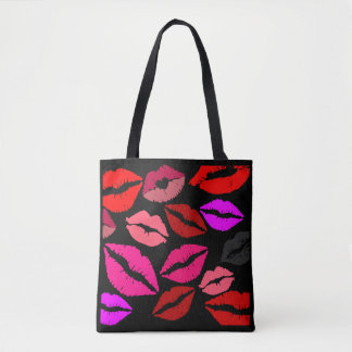 Lip Print Tote bag 