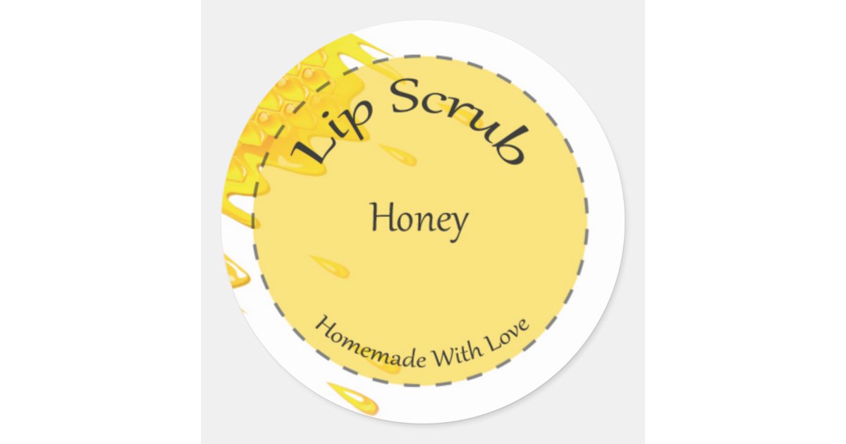 Lip Scrub Sticker | Zazzle