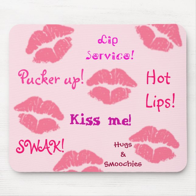 "Lip Service" Mouse Pad (Front)