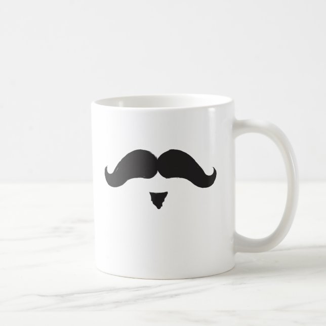 Lip Warmer Mustache Coffee Mug (Right)