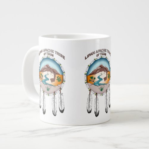 Lipan Apache Tribe 20 oz White Jumbo Mug