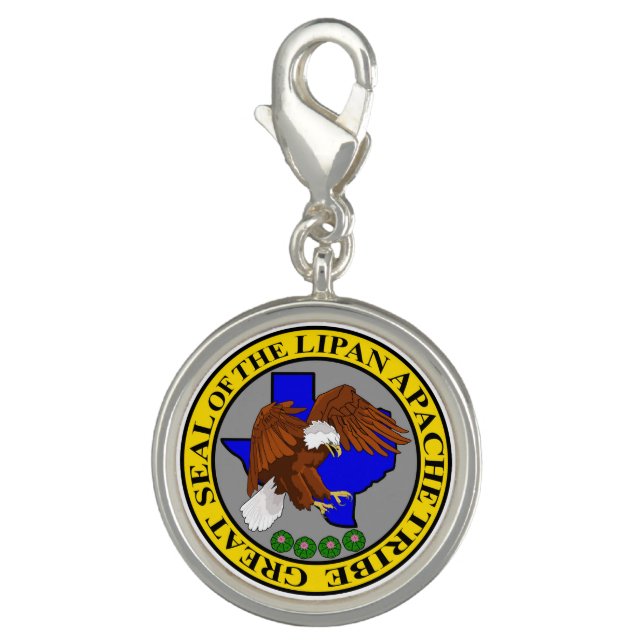 Lipan Apache Tribe Great Seal Charm for Bracelet (Front)