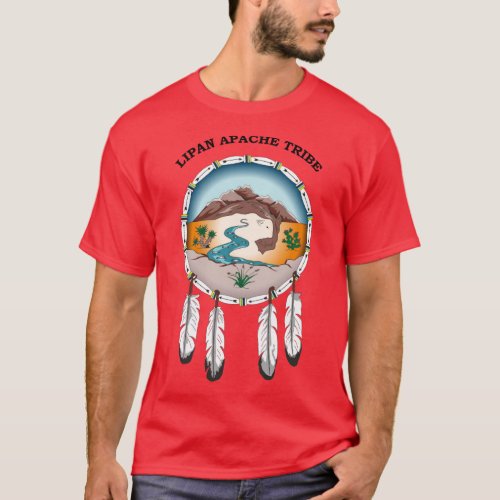 Lipan Apache Tribe Menâs  RED T_shirt