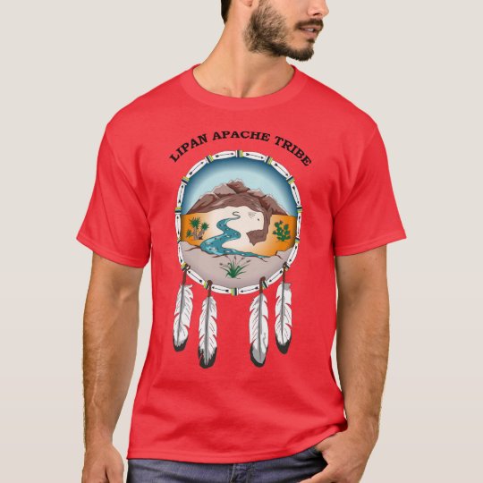 Lipan Apache Tribe Mens Red T Shirt
