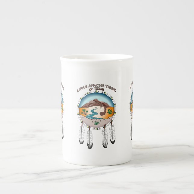 Lipan Apache Tribe of Texas Bone China Mug 10 oz (Front)
