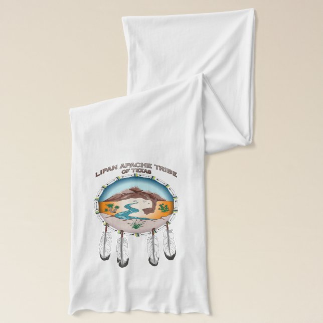 Lipan Apache Tribe of Texas Jersey Scarf (Left)