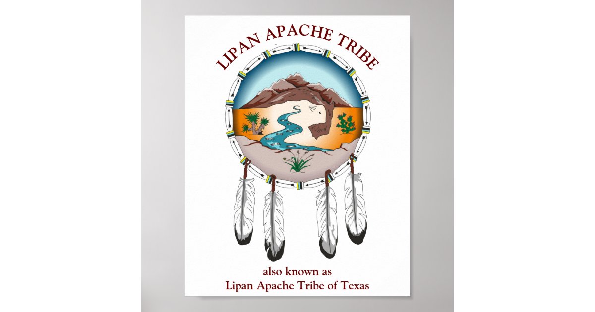 Lipan Apache Tribe Shield Poster Zazzle