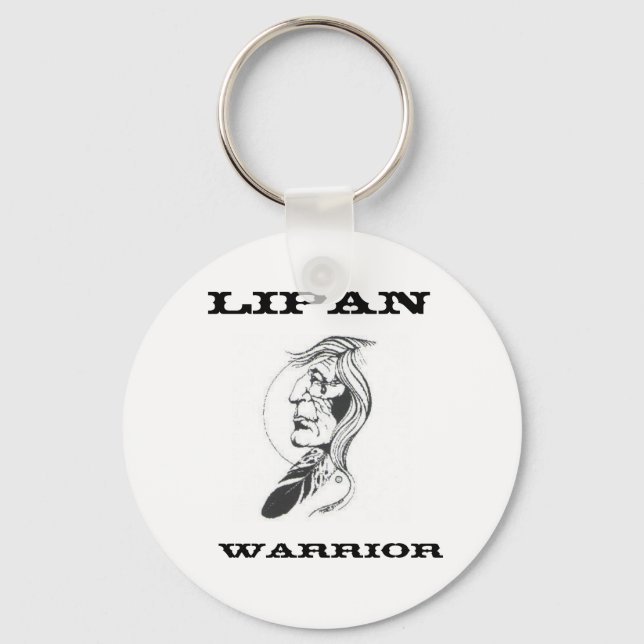 Lipan Warrior Keychain (Front)