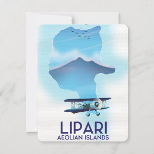 Lipari Aeolian Islands map