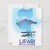 Lipari Aeolian Islands map (Back)