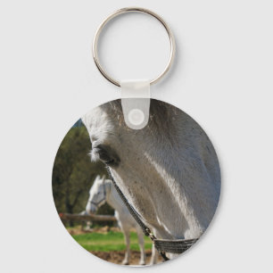 Lipizzaner horse keychain
