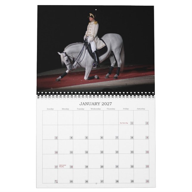Lipizzaner Stallions Calendar (Jan 2027)