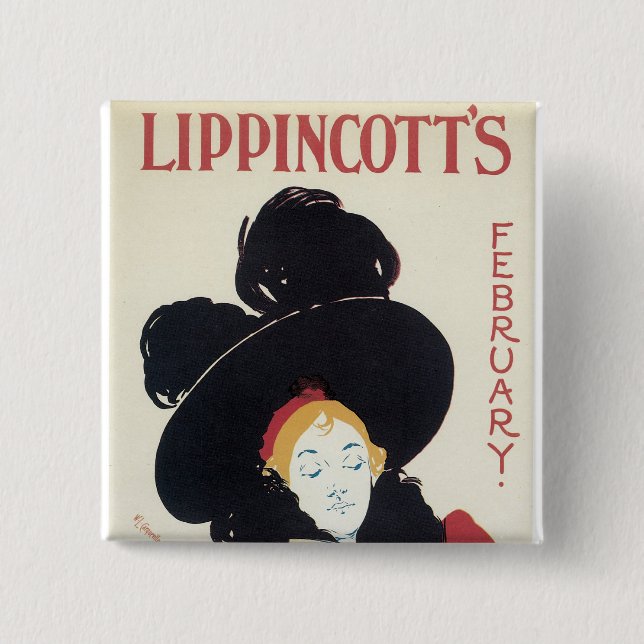 Lippincott's February Pinback Button (Front)