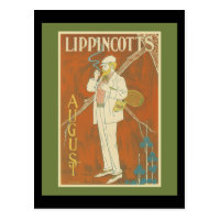 Lippincott's Magazine Tennis Cover Postcard
