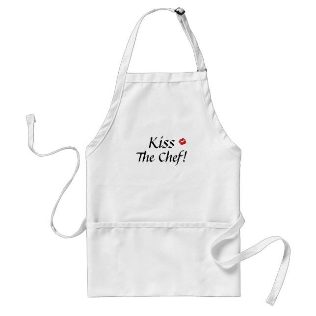 lips1, Kiss , The Chef! Adult Apron (Front)