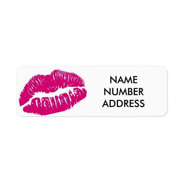 LIPS ADDRESS LABEL/BOOK LABEL (Front)