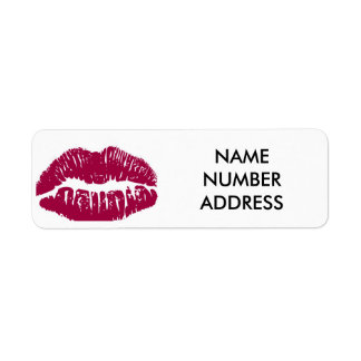 LIPS ADDRESS LABEL/BOOK LABEL