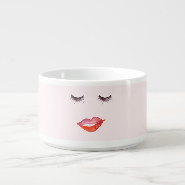 Lips and Eyelashes Bowl (Center)