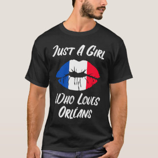 Lips and Mouth Love French Flag Orleans T-Shirt