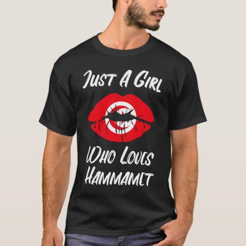 Lips and Mouth Love Tunisian Flag Hammamet T_Shirt
