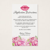 Lips Application Instructions and Tips and Tricks (Front)