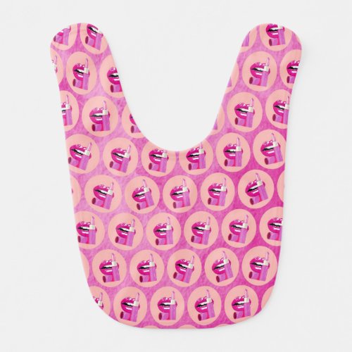 Lips Baby Bib