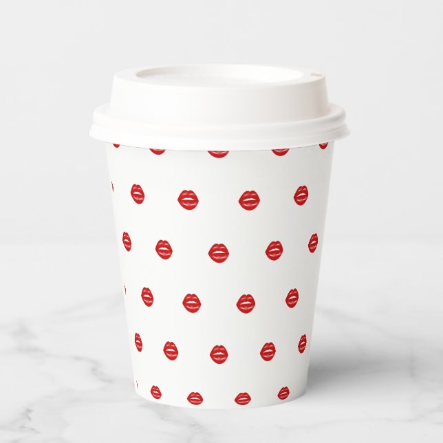 Lips Bachelorette Party Paper Cups (Front)