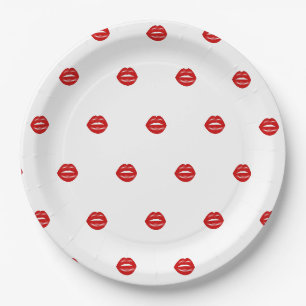 Lips Bachelorette Party Paper Plates