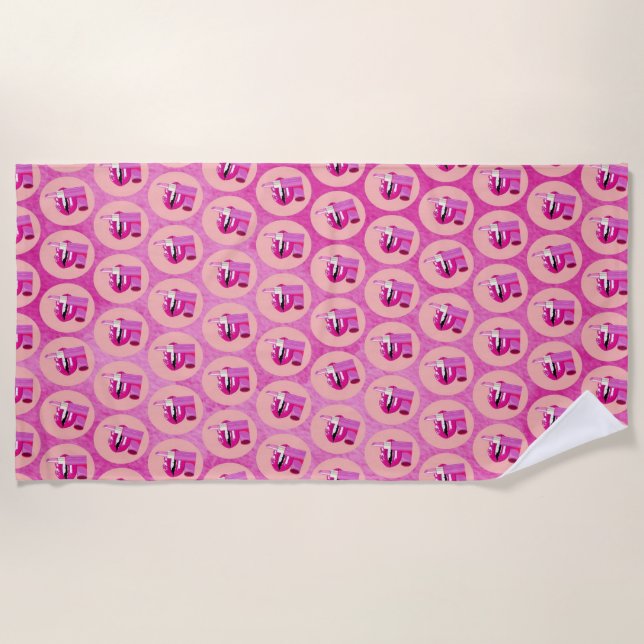 Lips Beach Towel (Front)