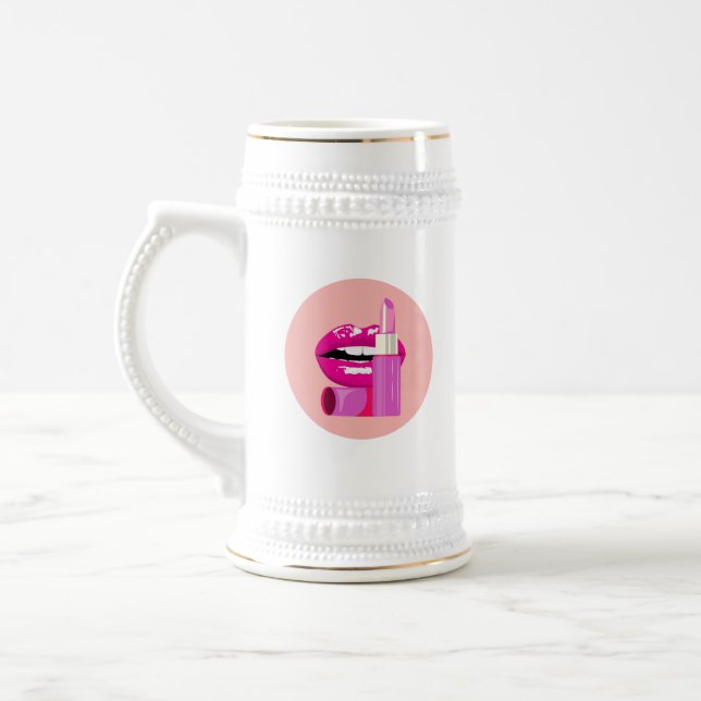 Lips Beer Stein (Left)