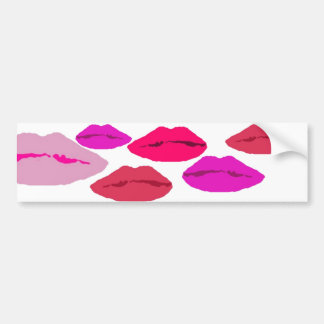 lips bumper sticker