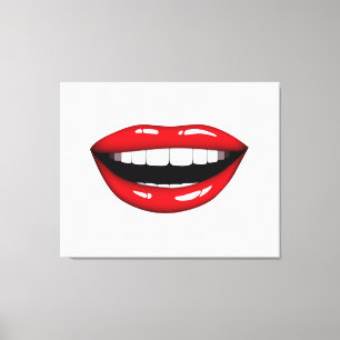 Lips Canvas Print