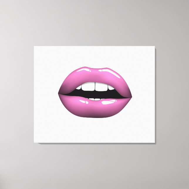 Lips Canvas Print (Front)