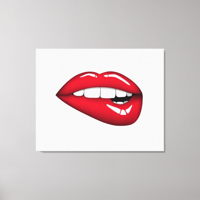 Lips Canvas Print (Front)