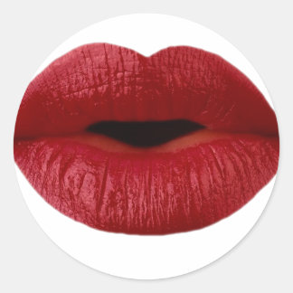 LIPS CLASSIC ROUND STICKER
