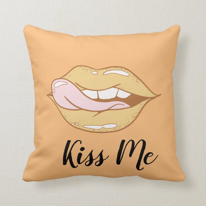 lips decorative Pillow