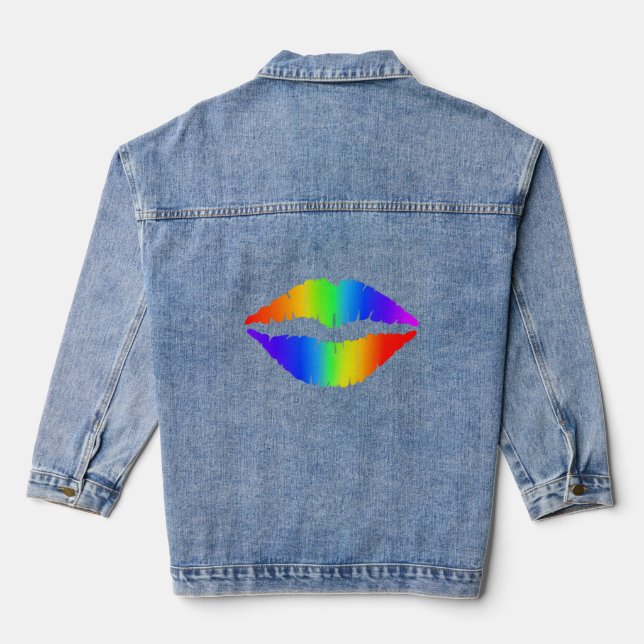 Lips Denim Jacket (Back)