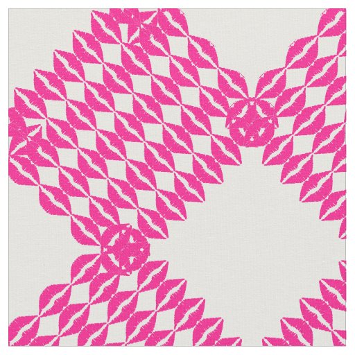 Lips Design Fabric